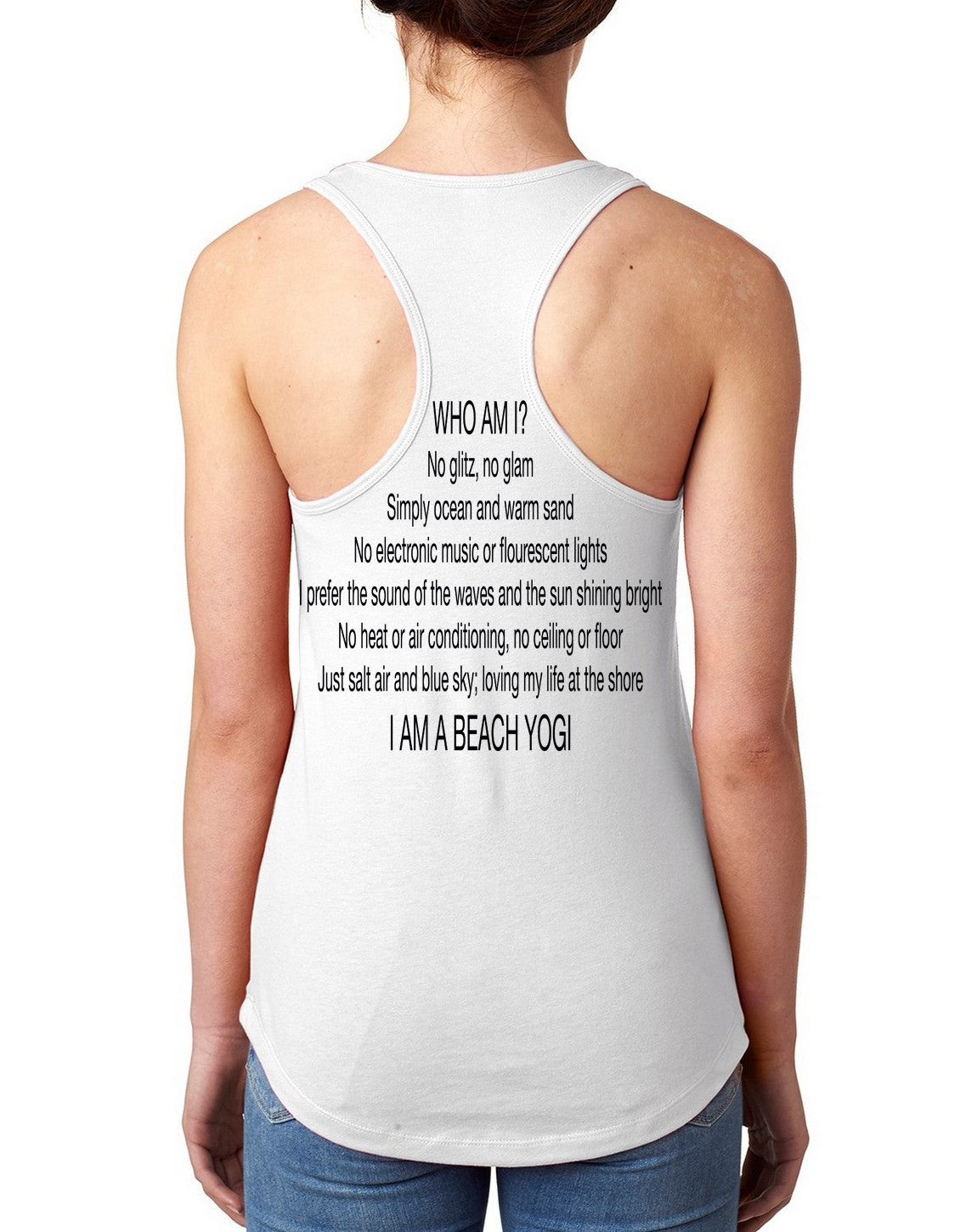 WHO AM I Racerback T-Shirt